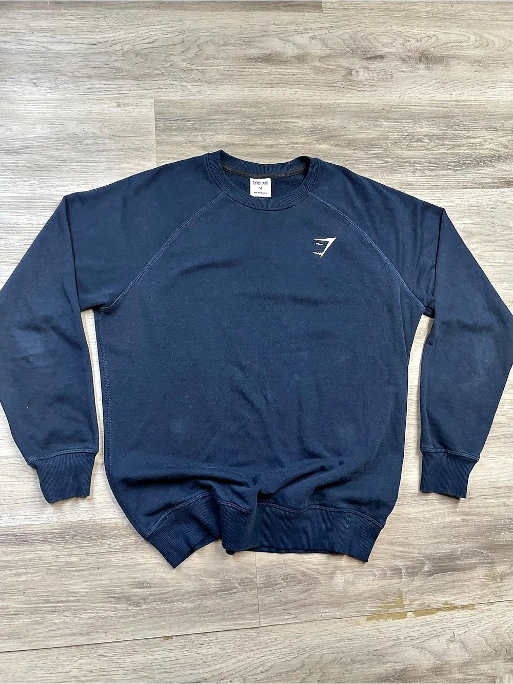 GYMSHARK Crest Sweatshirt Blue Crewneck Size Medium